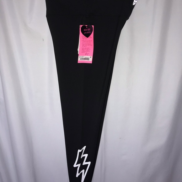 BETSEY JOHNSON HIGH-RISE LEGGING W/ Lighting bolt - Picture 6 of 9
